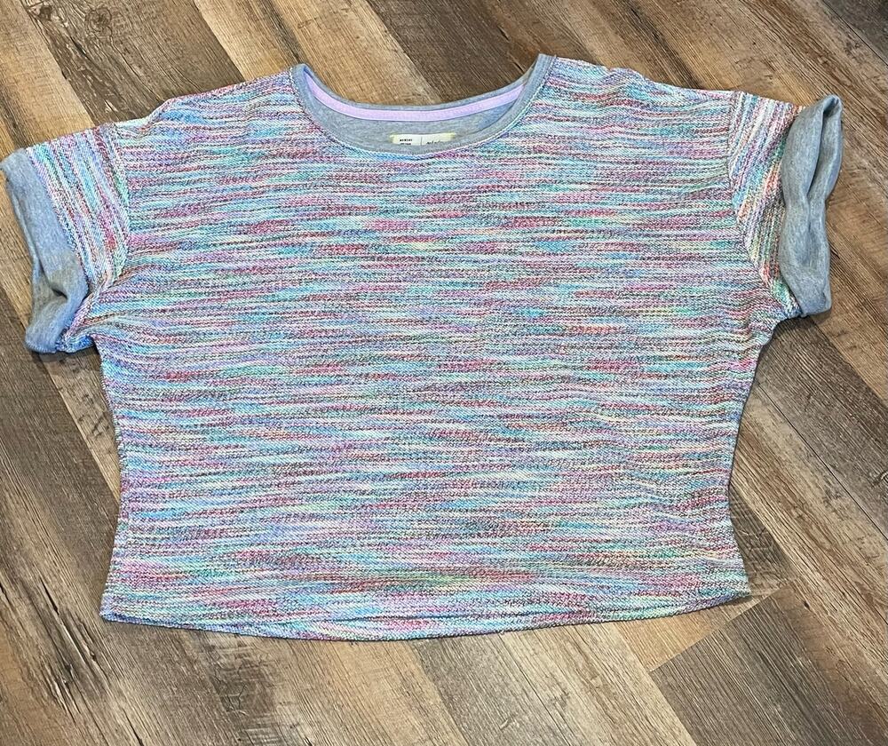 Saturday Sunday by Anthropologie LARGE Aphra Space Dyed knit top